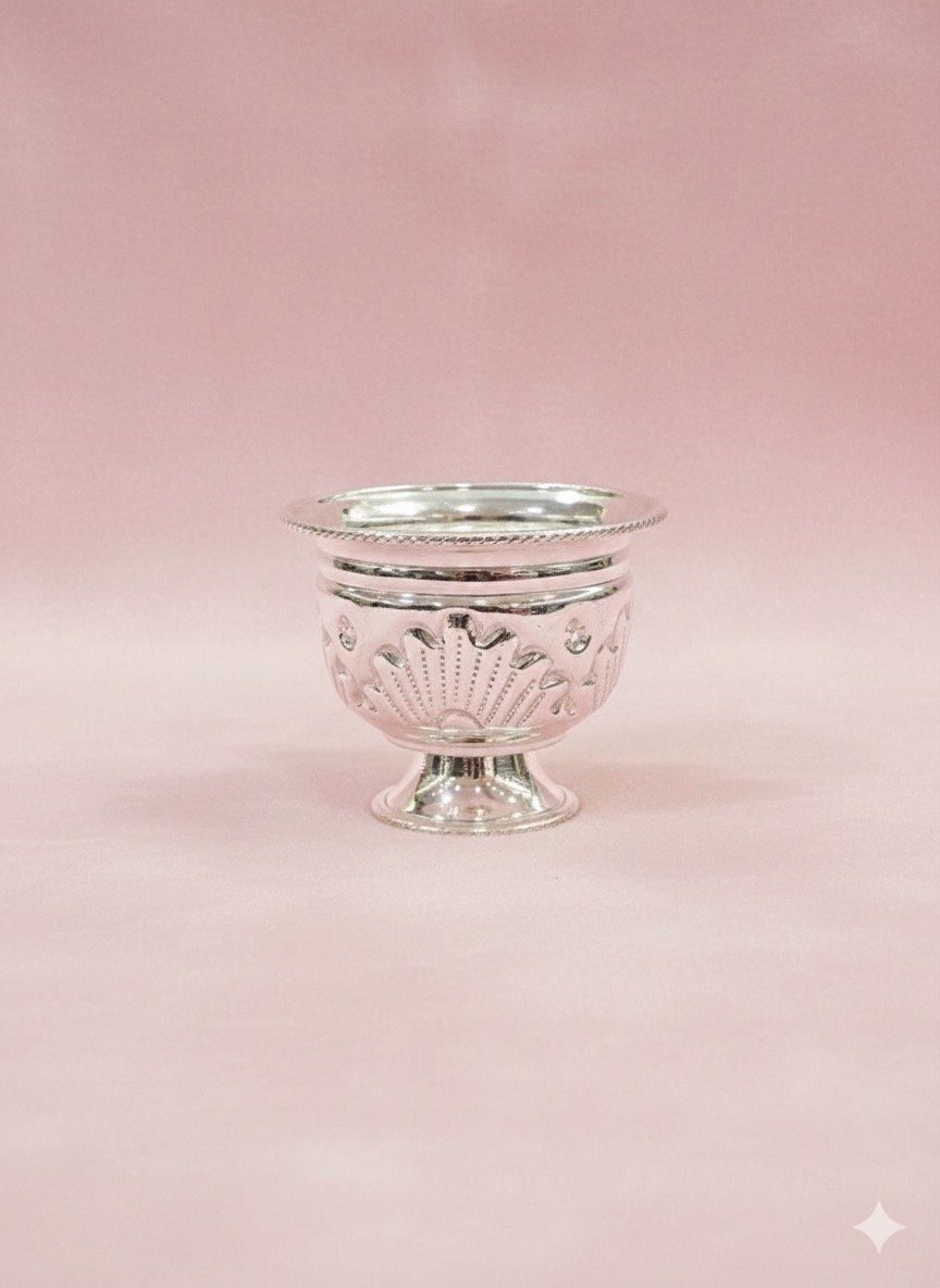Normal Silver Kumkum Bowl